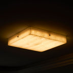Square Alabaster Ceiling Light