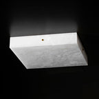 Square Alabaster Ceiling Light