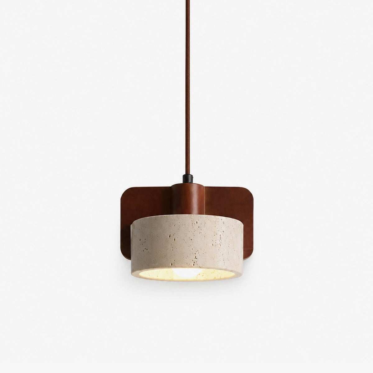 Squircle Travertine Pendant Lamp
