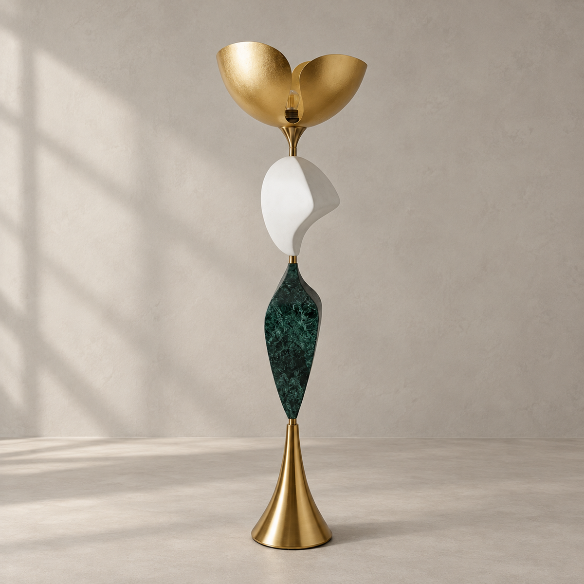 Stacked Sculptural Floor Lamp