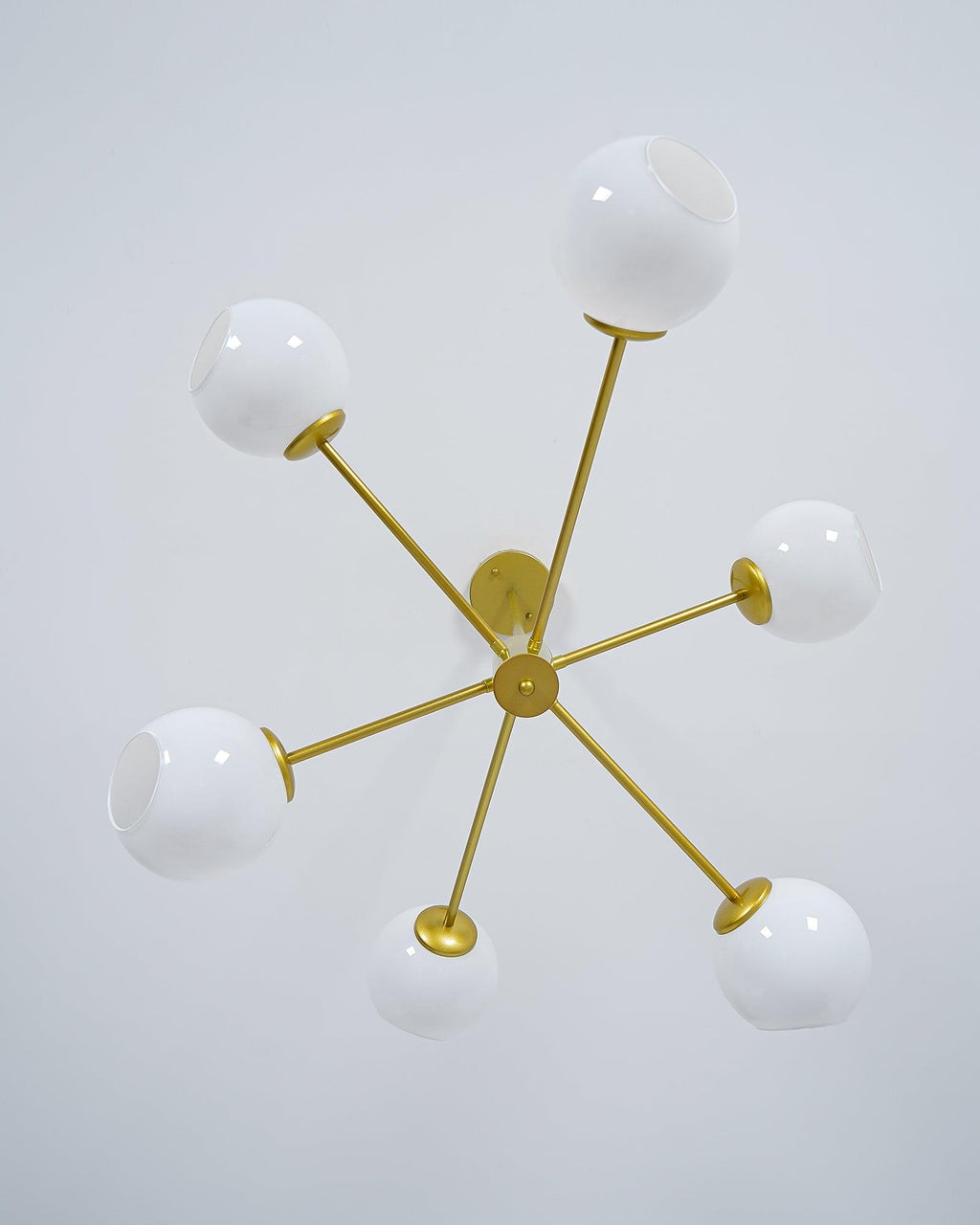 Staggered Glass 6 Light Chandelier