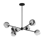 Staggered Glass 6 Light Chandelier
