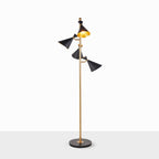 Stilnovo Adjustable Floor Lamp ∅ 23.6″ x H 66.9″ / Dia 60cm x H 177m / Gold + Black / US plug Floor lamp