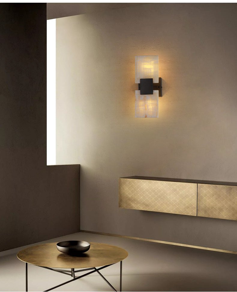 Strata Shift Jade Wall Lamp