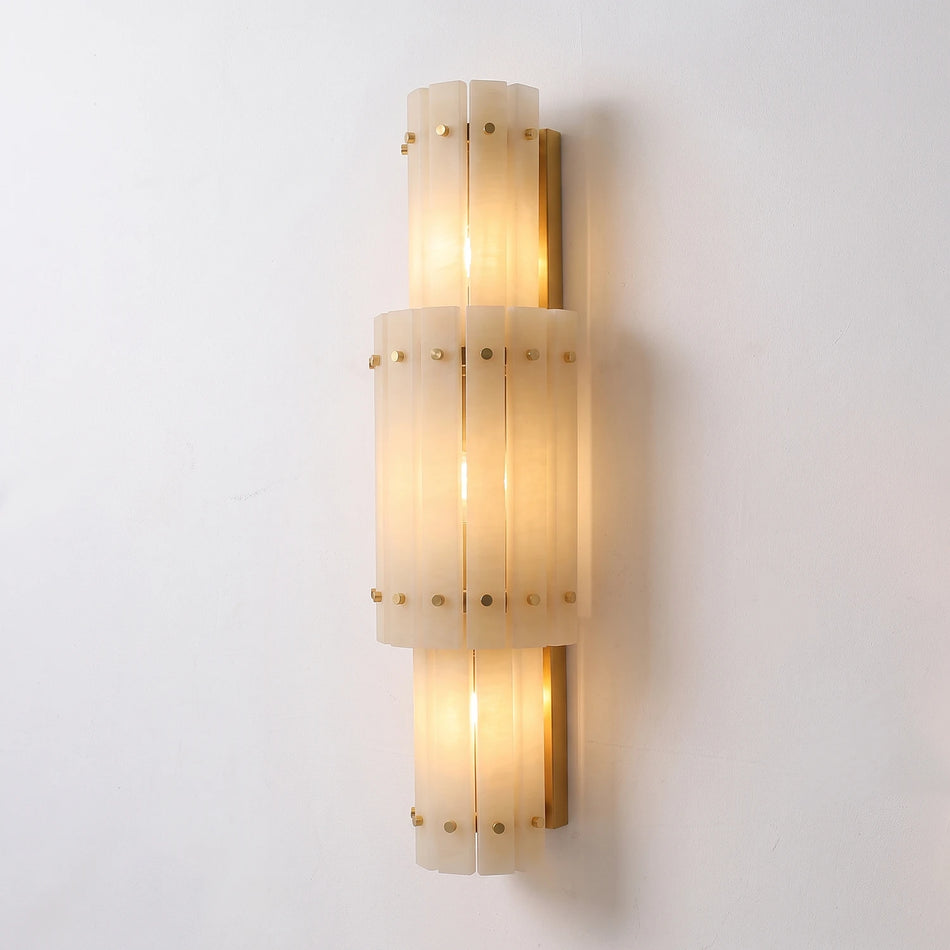 Strata Alabaster Wall Sconce