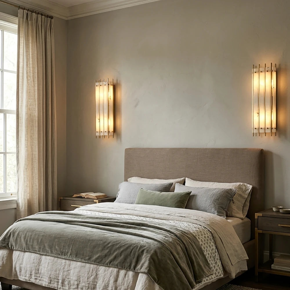 Strata Alabaster Wall Sconce