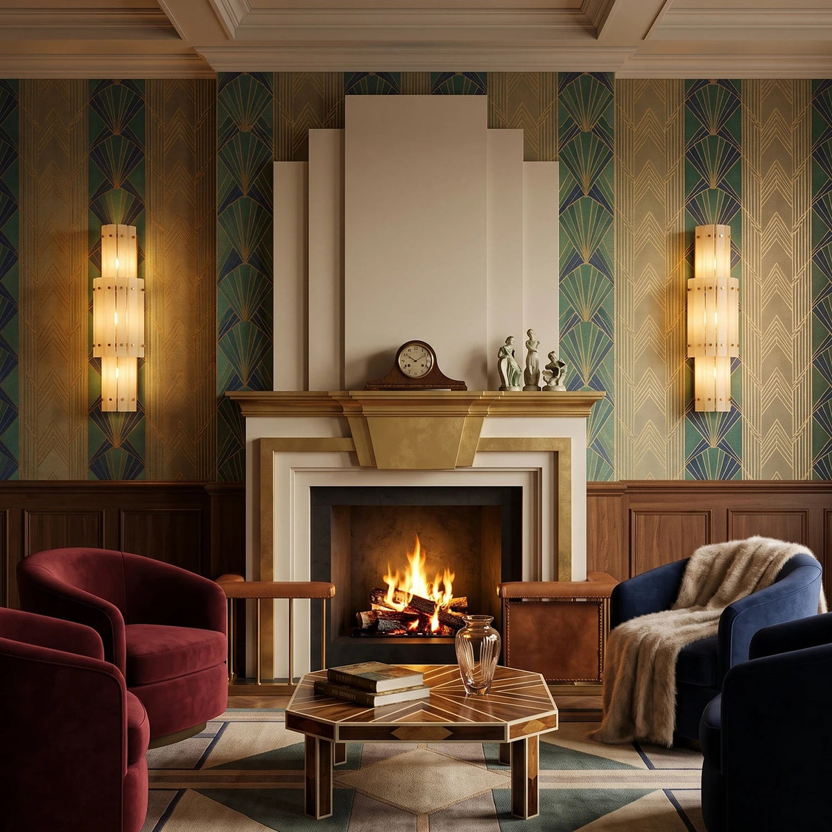 Strata Alabaster Wall Sconce