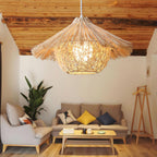 Straw Hat Pendant Light