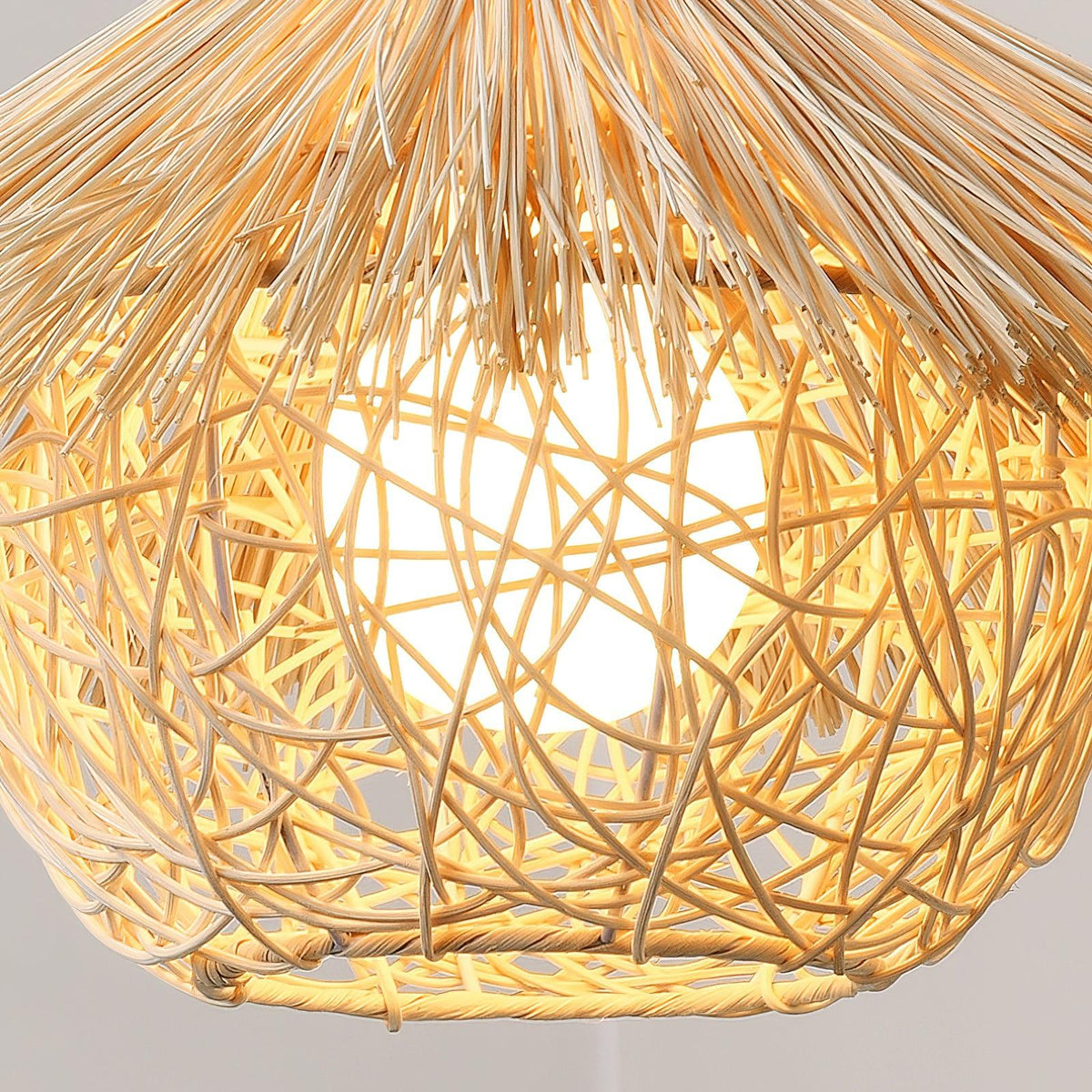 Straw Hat Pendant Light