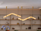Streamlined Alabaster Pendant Lamp