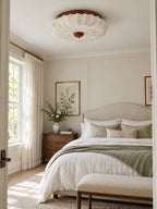 Stretch Fabric Petal Flush Mount