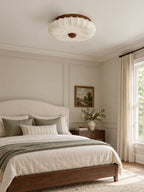 Stretch Fabric Petal Flush Mount