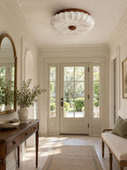 Stretch Fabric Petal Flush Mount