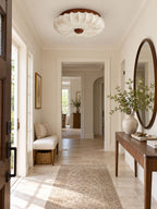 Stretch Fabric Petal Flush Mount