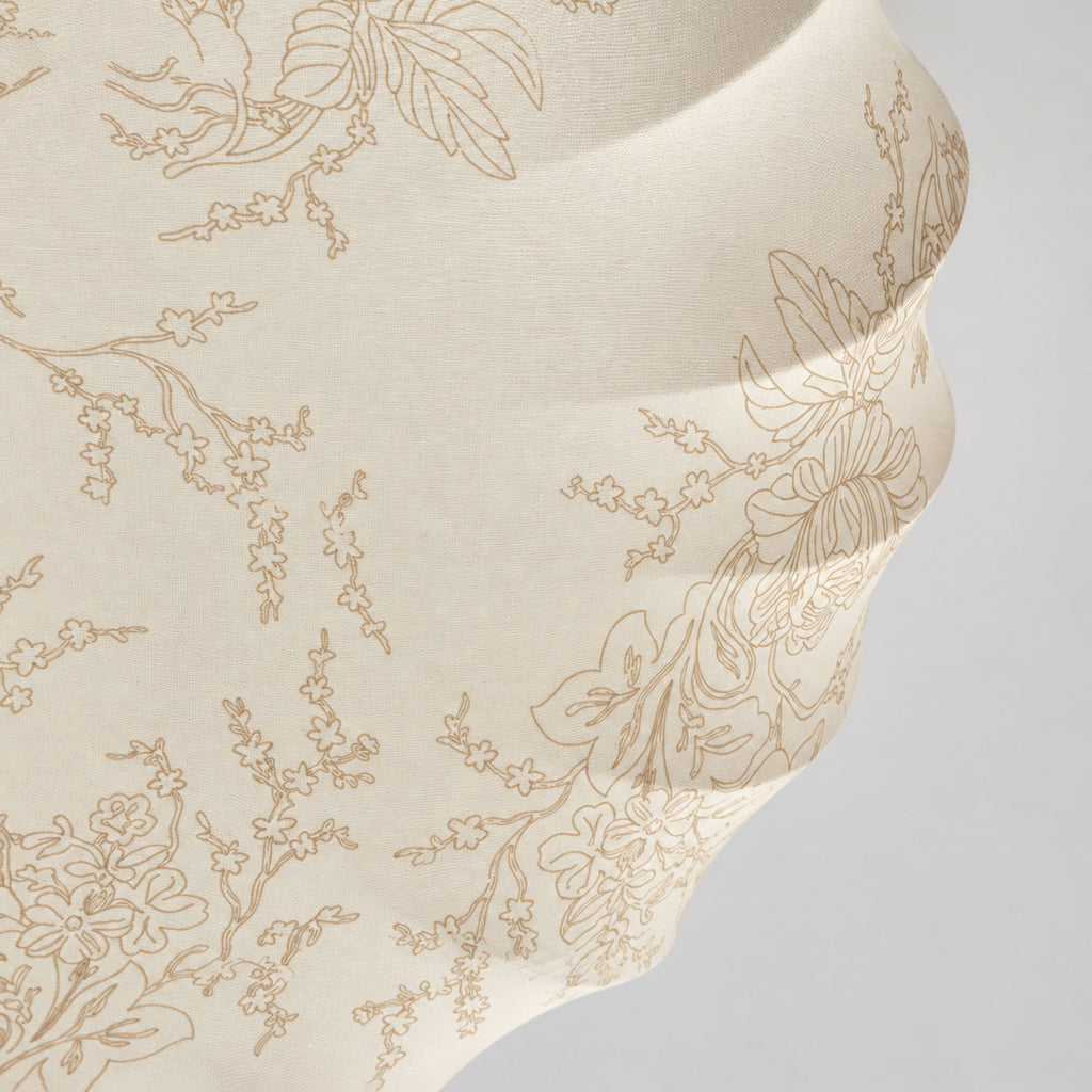 Stretch Fabric Petal Flush Mount