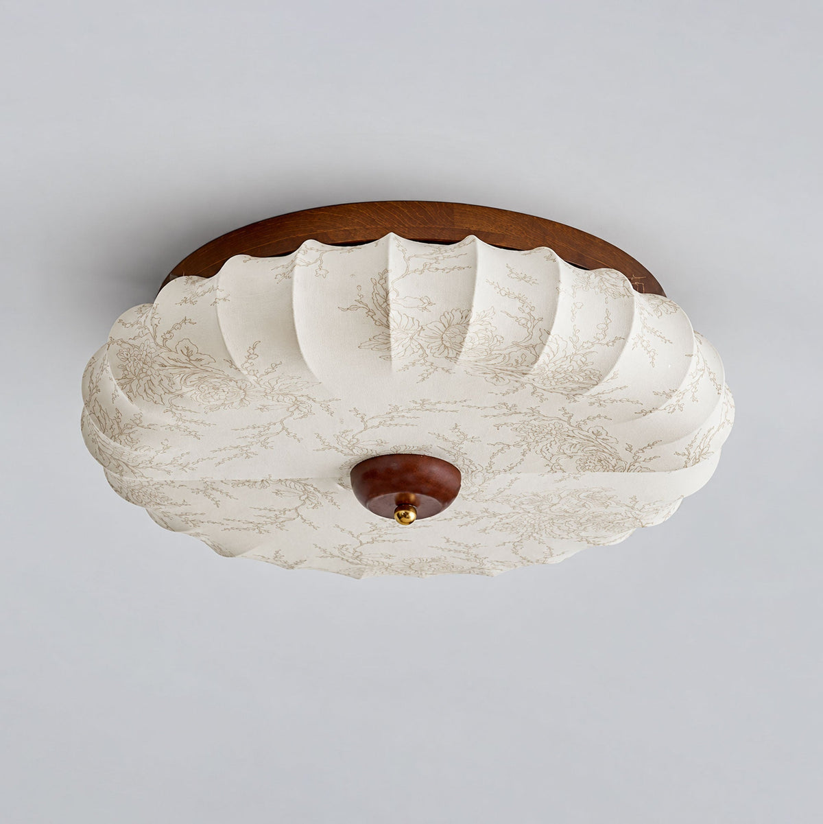 Stretch Fabric Petal Flush Mount