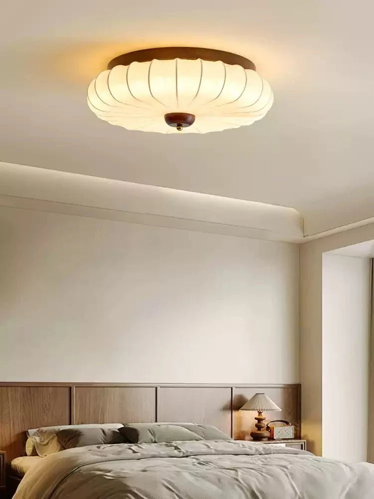 Stretch Fabric Petal Flush Mount