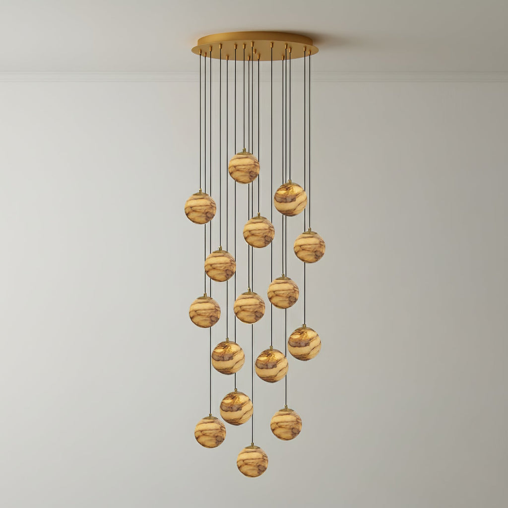 Sultana Alabaster Cluster Chandelier