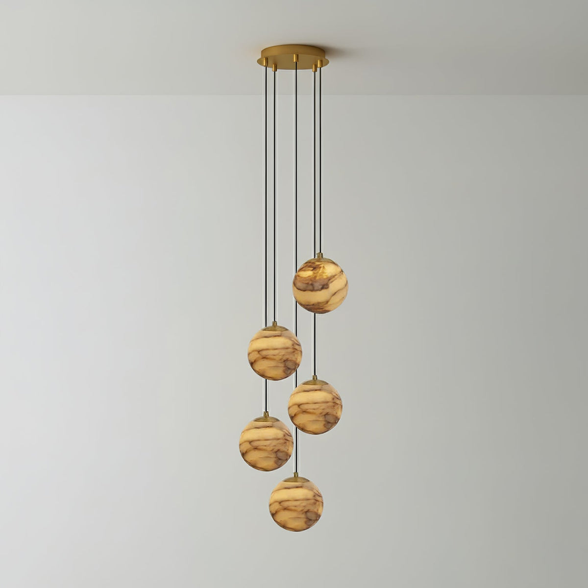 Sultana Alabaster Cluster Chandelier