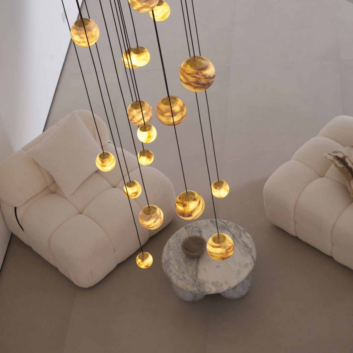 Sultana Alabaster Cluster Chandelier