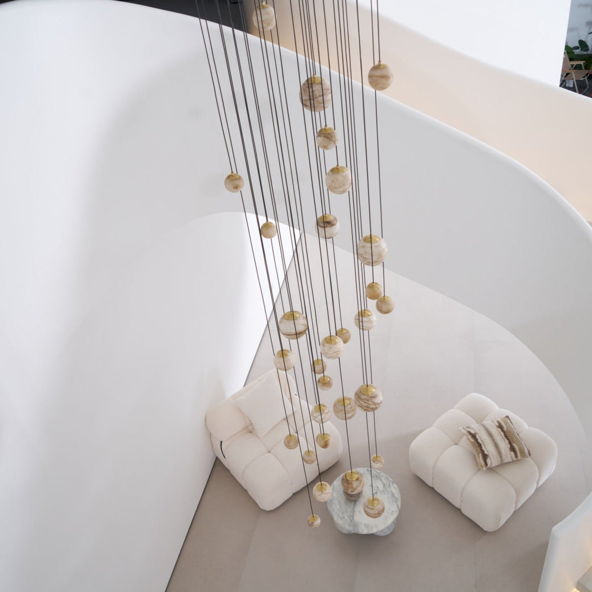 Sultana Alabaster Cluster Chandelier