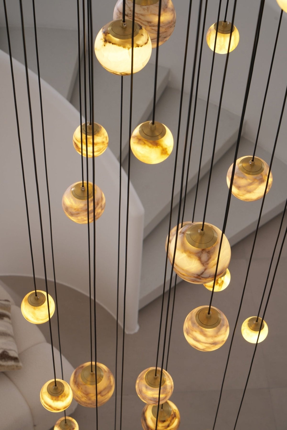 Sultana Alabaster Cluster Chandelier
