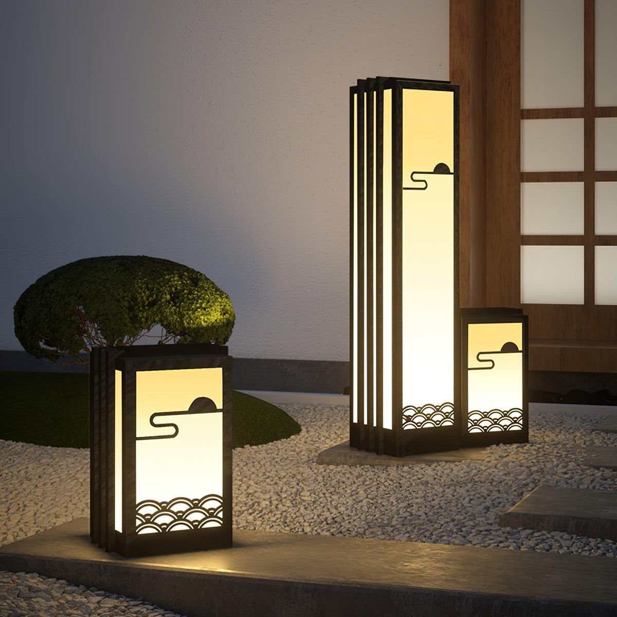 Sunrise Pattern Garden Light Table lamp