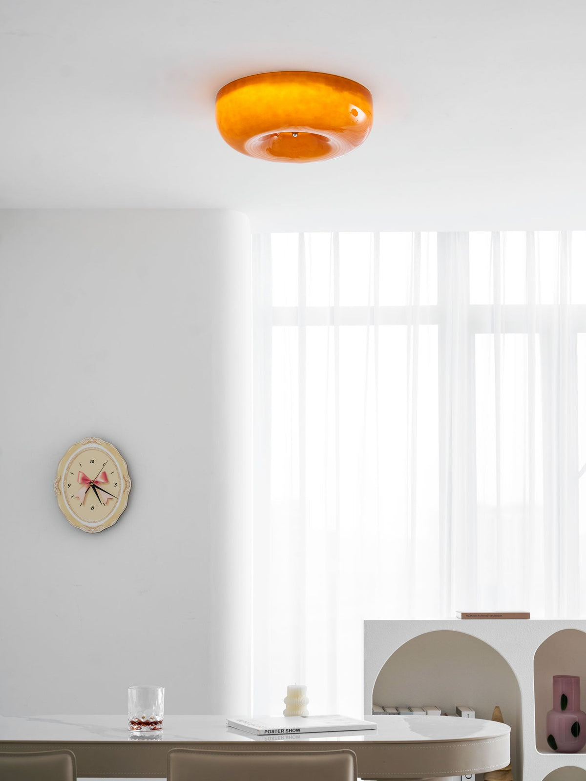 Swirl Glass Ceiling Lamp
