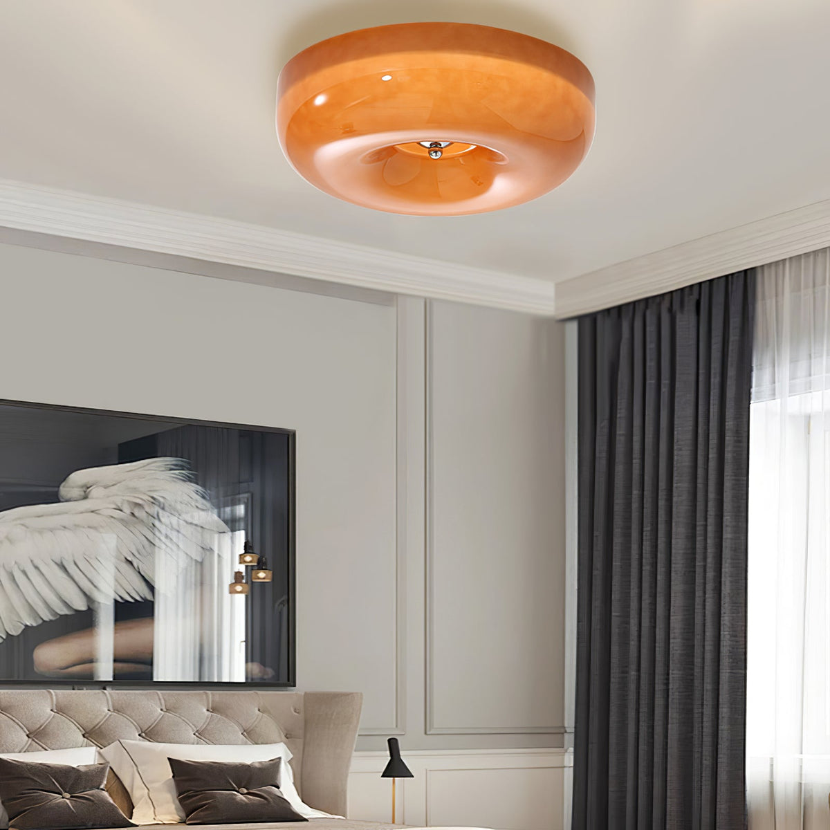 Swirl Glass Ceiling Lamp