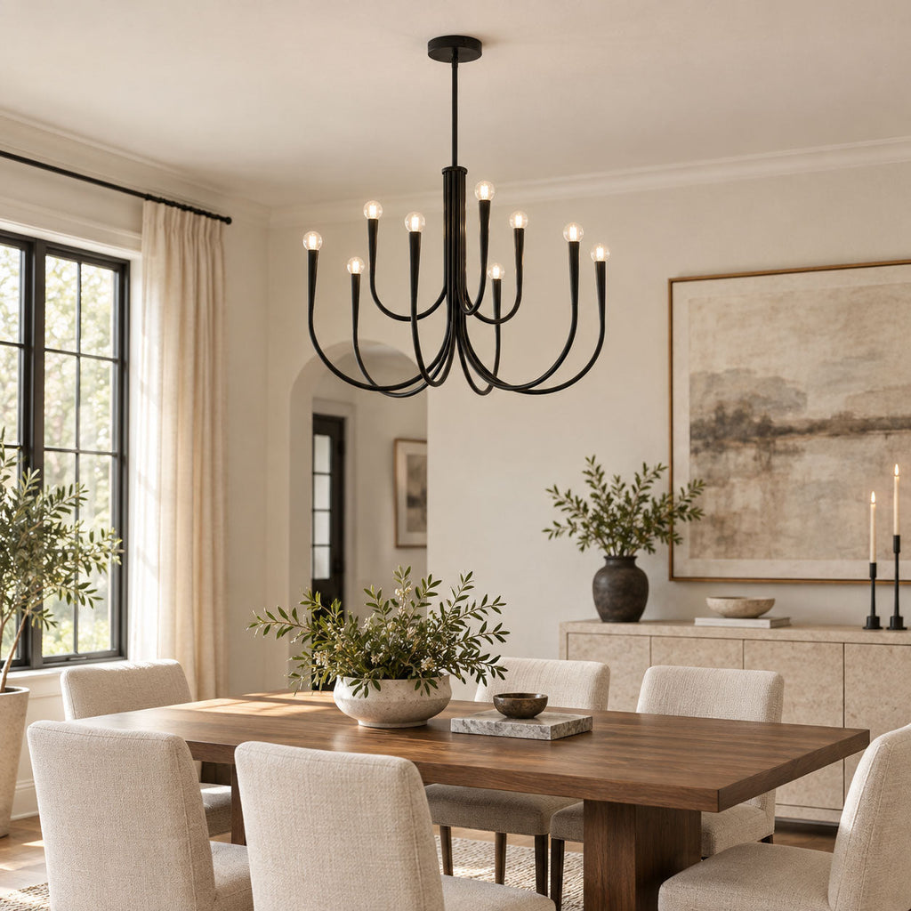 Swoop Arm Chandelier