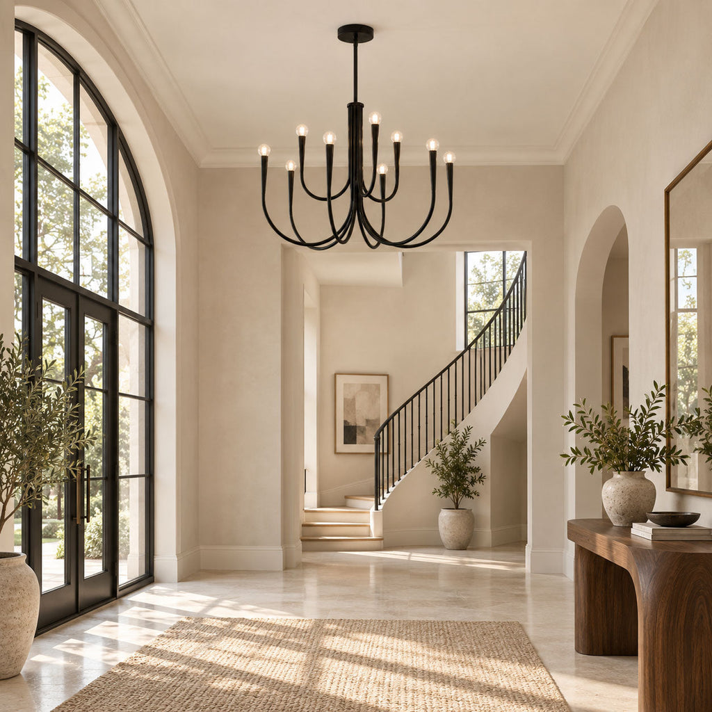 Swoop Arm Chandelier