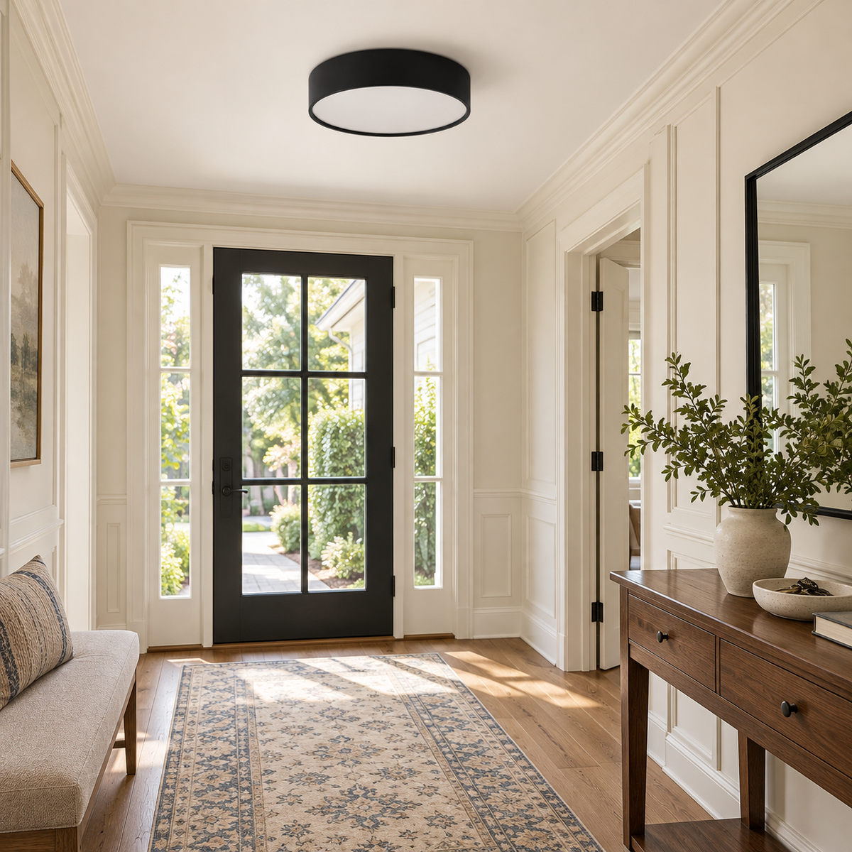 Sylva Minimalist Timber Ceiling Lamp