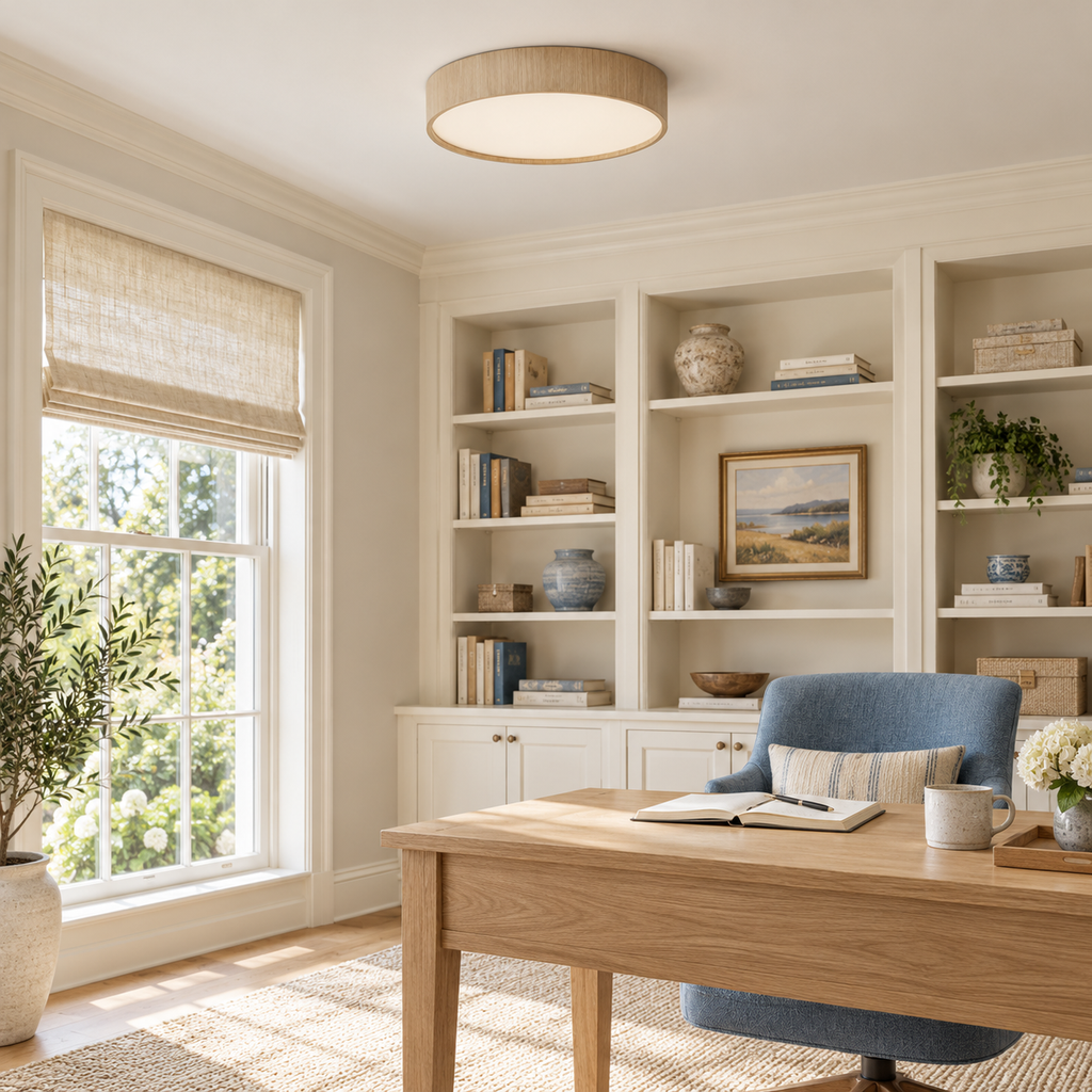 Sylva Minimalist Timber Ceiling Lamp