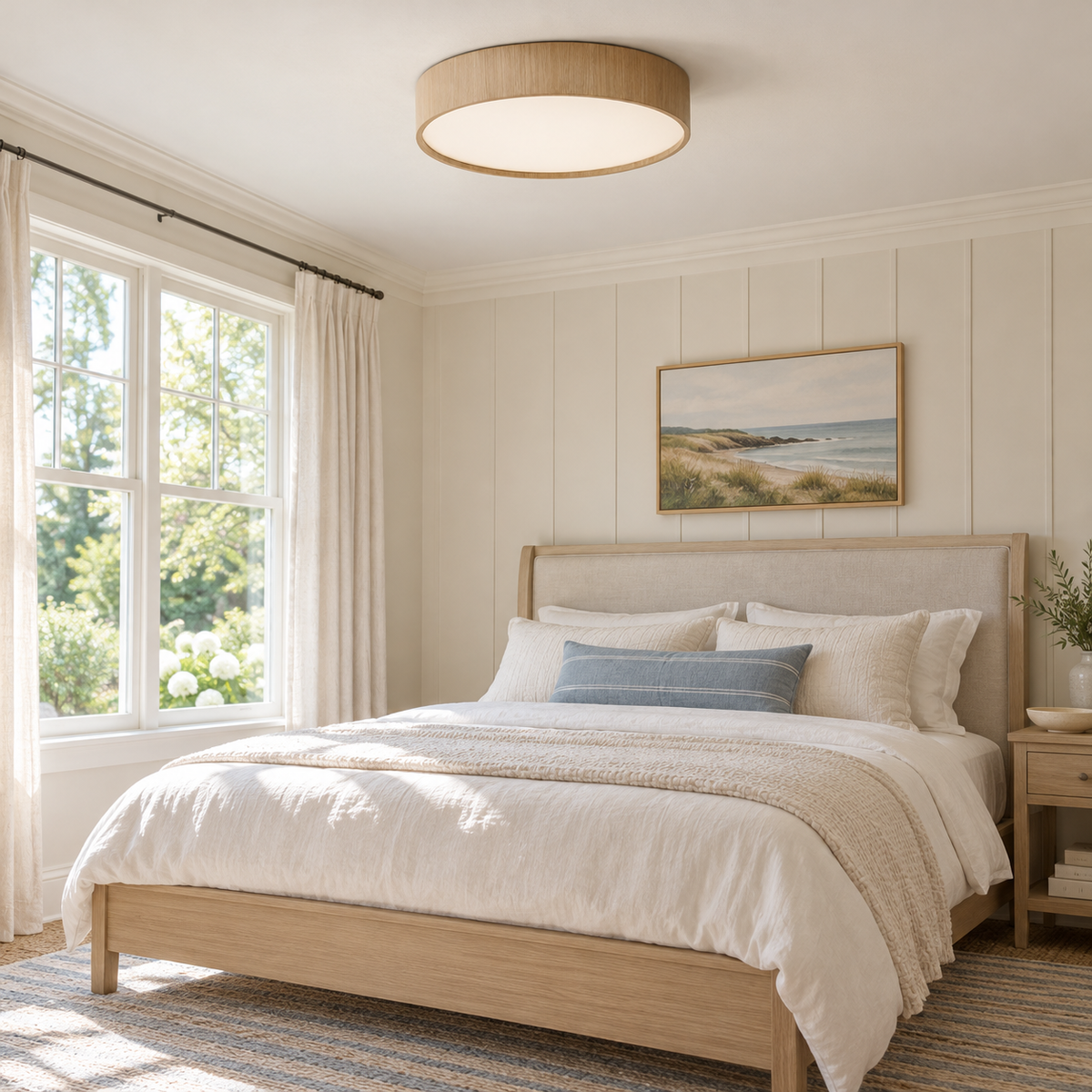 Sylva Minimalist Timber Ceiling Lamp