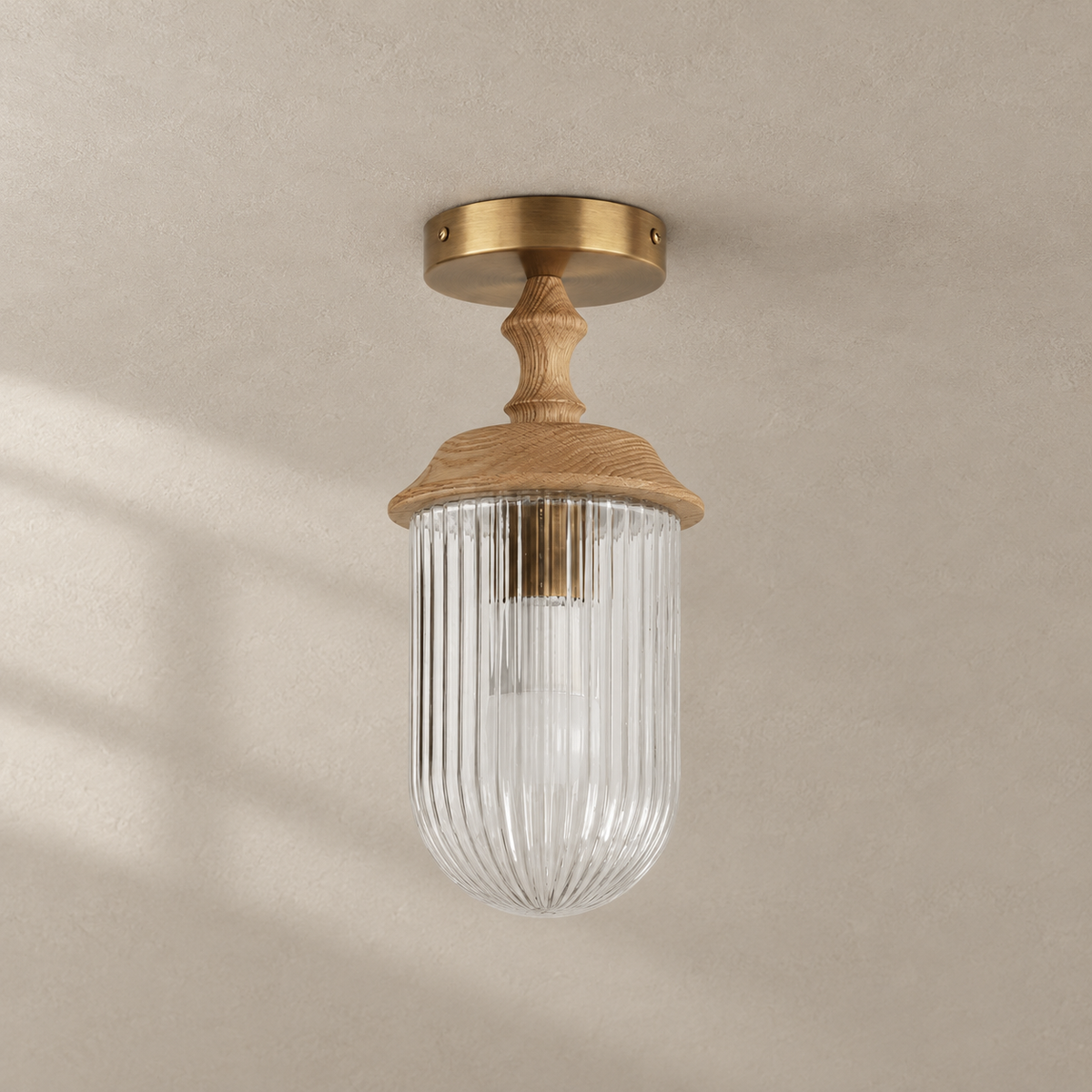 Sylvan Wood Rim Ceiling Lamp