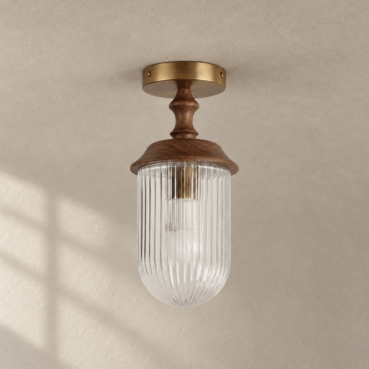 Sylvan Wood Rim Ceiling Lamp