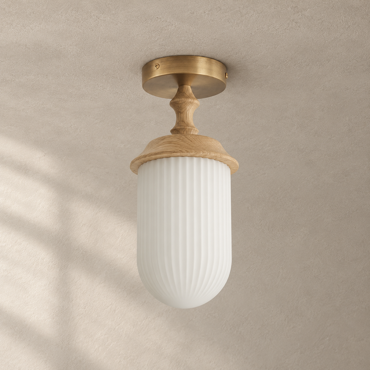 Sylvan Wood Rim Ceiling Lamp