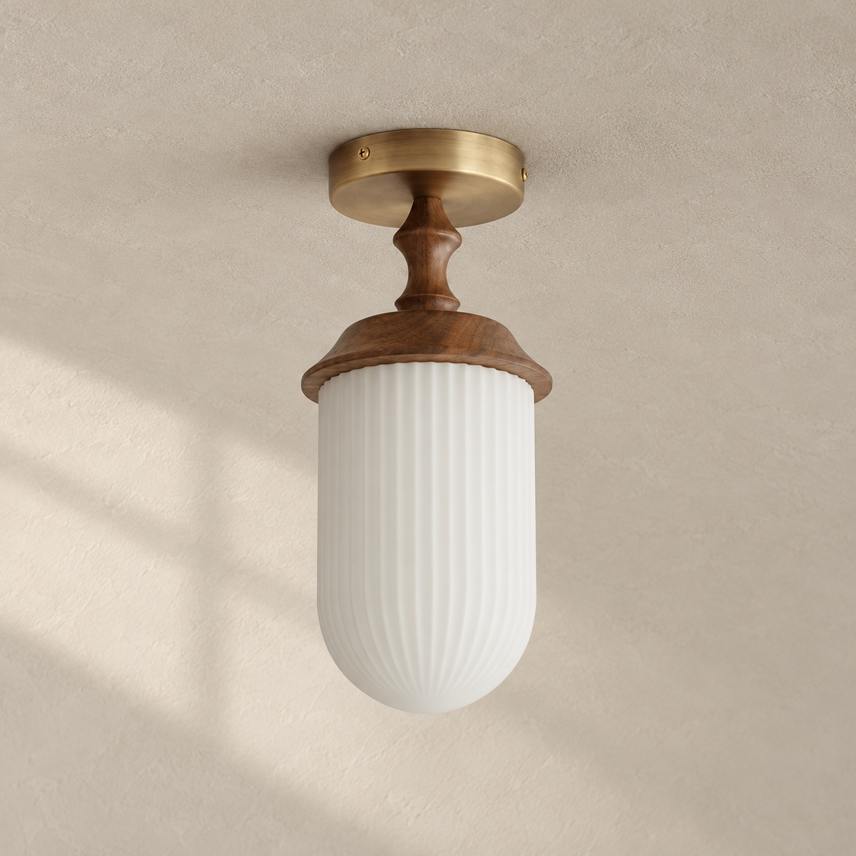 Sylvan Wood Rim Ceiling Lamp