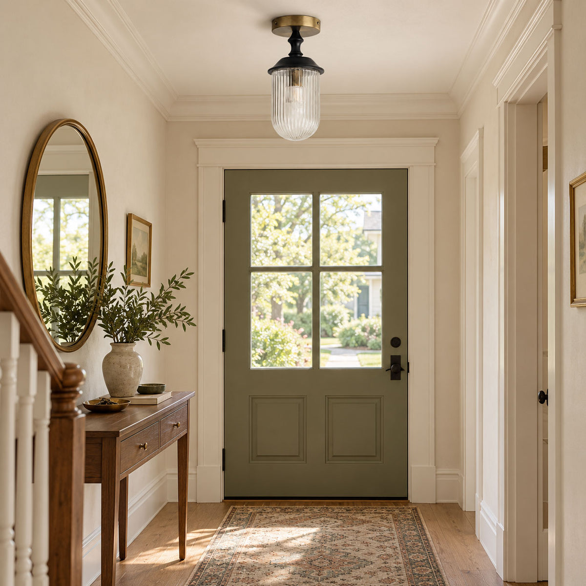 Sylvan Wood Rim Ceiling Lamp