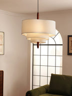 Talia Tiered Fabric Pendant Light