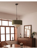 Talia Tiered Fabric Pendant Light