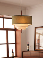 Talia Tiered Fabric Pendant Light