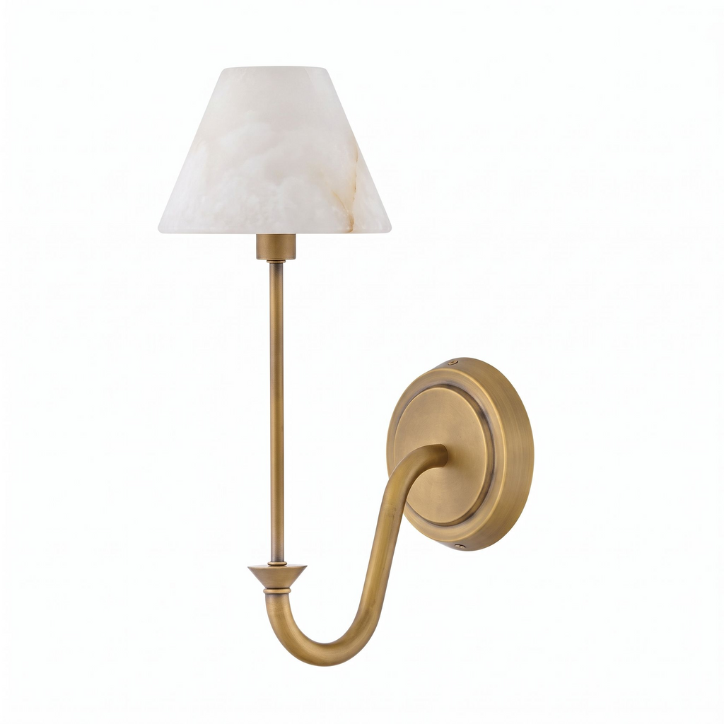 Tallow Alabaster Wall Sconce