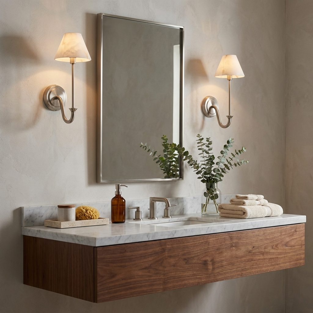 Tallow Alabaster Wall Sconce