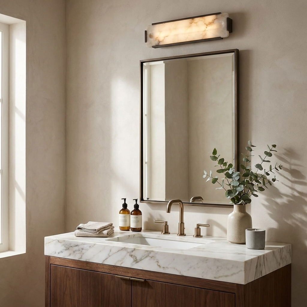 Talvenne Alabaster Panel Wall Sconce