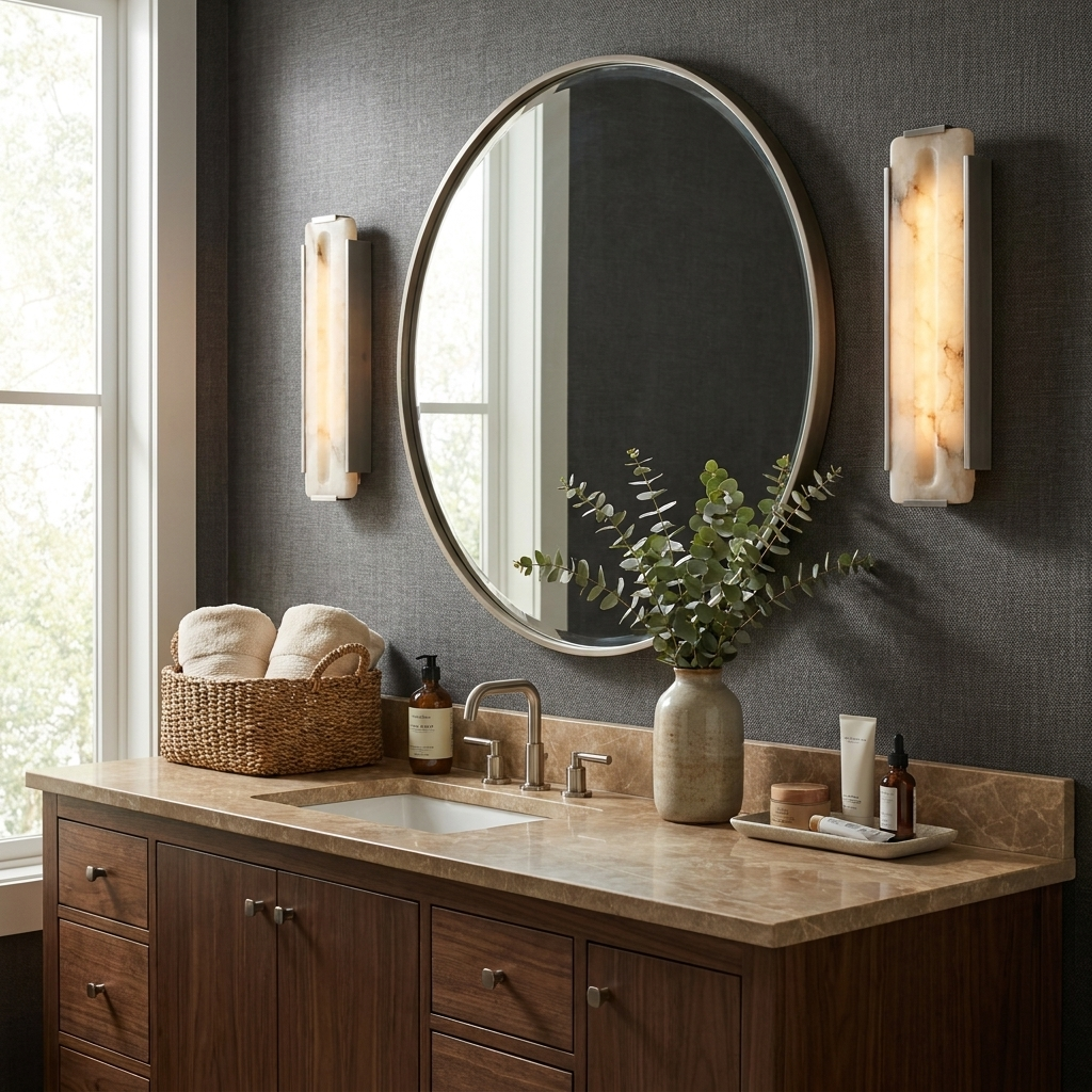Talvenne Alabaster Panel Wall Sconce