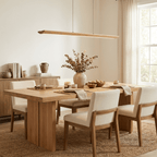 Tapered Wood Linear Pendant Lamp