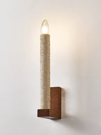 Tavian Travertine Candle Wall Lamp
