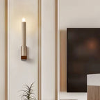 Tavian Travertine Candle Wall Lamp