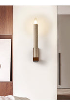 Tavian Travertine Candle Wall Lamp